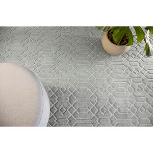 Tapete De Sala 140X200cm Astoria Ankara Cinza Rozac