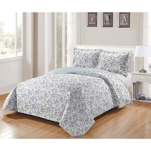 Kit Colcha Sortido Solt 180x220cm 100% Poliéster Shabby Bouti Jarozac