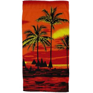 Toalha De Praia Felpuda Estampa DigitalTam 70X140 100%  Poliester Rozac