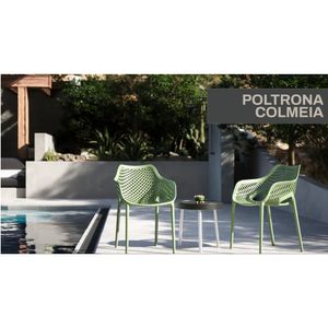 Poltrona Colmeia Verde Forteplastico