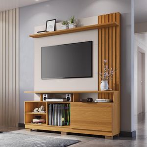Rack Com Pianel Cinanomo|Offwhite 187X160cm Artheo Hb Móveis