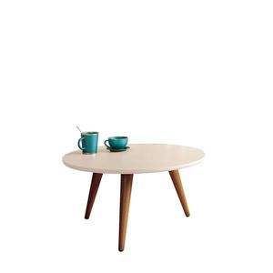 Mesa De Centro Sorelle Offwhite 31,5X60cm Hb Móveis