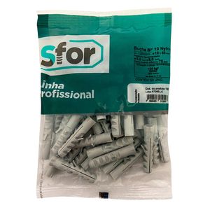 Bucha Nylon 10 Mm - 50 Pc 125 Sfor