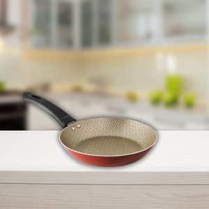 Frigideira Francesa  Nº20 Vermelho Creme Linha Capri Luz Aluminio