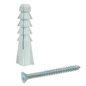 Parafuso Madeira Phs + Bucha Sd Plastica 6 Mm - 8 Pc 2603 Sfor