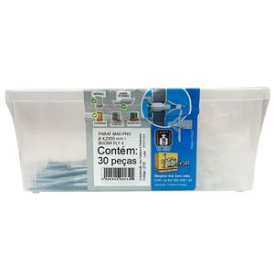 Parafuso Madeira Phs 4,2X22 + Bucha Fly 4 (Caixa Profissional) - 30 Pc 2722 Sfor