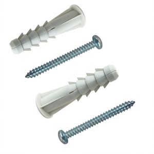 Parafuso Madeira Phs + Bucha Sd Plastica Com Aba 10 Mm -4 - 4 Pc 2733 Sfor