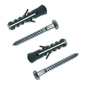 Parafuso Sextavado Soberba 3/16X45 + Bucha Plastica 8 Mm - 4 Pc 3454 Sfor