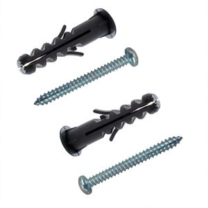 Parafuso Madeira Phs 3,8X40 + Bucha Plastica Com Aba 6 Mm - 8 Pc 3461 Sfor