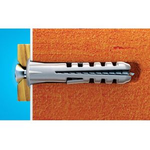 Parafuso Madeira Phs 3,8X40 + Bucha Plastica Com Aba 6 Mm - 8 Pc 3461 Sfor