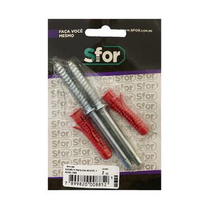 Suporte Para Prateleira Invisivel + Bucha 10 Mm - 2 Pc 4517 Sfor