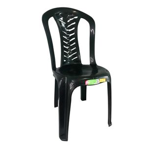 Cadeira em PVC Camboinha Preta - Plastex