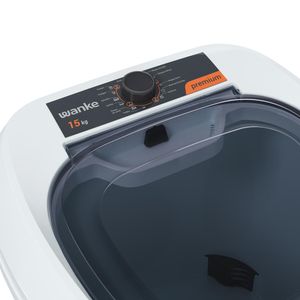 Lavadora Semi Automatica 15Kg Premium com 10 Programas de Lavagem Branco 220V - LWBE150T - Wanke