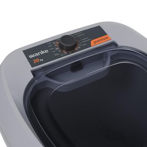 Lavadora Semi Automatica 20Kg Premium com 10 Programas de Lavagem Cinza 220V - LWBE201T - Wanke