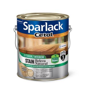 Verniz Stain Fosco 3,6L Beleza Natural Incolor - Sparlack