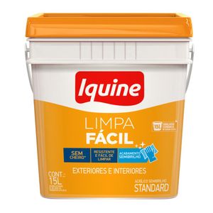 Tinta Acrílica Semibrilho Standard Limpa Fácil Branco Neve 15L – Iquine