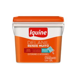 Tinta Acrílica Fosco Standard Delanil Rende Muito Branco Gelo 3,6L - Iquine