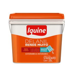 Tinta Acrílica Fosco Standard Delanil Rende Muito Algodão Egípcio 3,6L - Iquine
