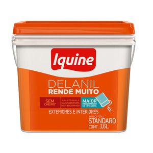 Tinta Acrílica Fosco Standard Delanil Rende Muito Caju 3,6L - Iquine