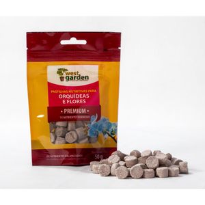 Pastilhas Nutritivas Para Orquídeas Premium 50G West Garden