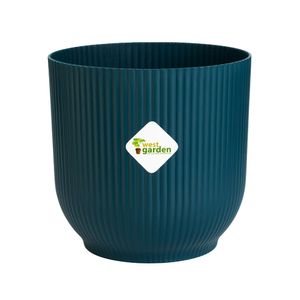 Vaso Siena Azul Petróleo 13,1X12,7Cm West Garden