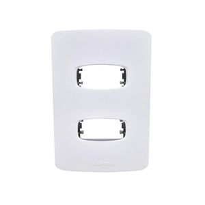 Placa 4X2 2 Módulos Gracia Maxx Alumbra, Durável, Prática E Com Design Clean, Ideal Para Instalações Elétricas, Maxx Alumbra.