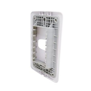 Placa 4X2 1 Módulo Horizontal Com Suporte Gracia, Resistente, Prática E Ideal Para Instalação Elétrica, Maxx Alumbra