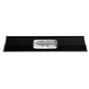 Pia Laminada Preto Absoluto 1.80m Forminox