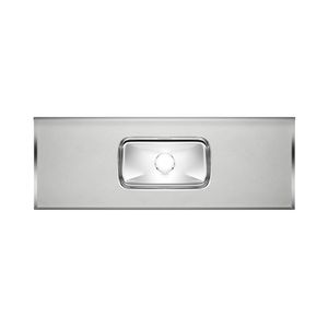 Pia Laminada Marmore Carrara 1.50m Forminox