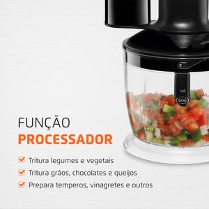 Mixer Turbo 3 em 1 Preto 200W 220V - M-14 - Mondial