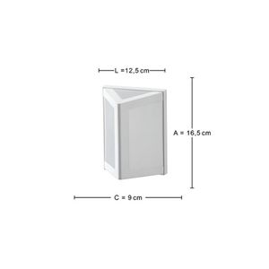 Arandela Smart 01093 Triangular Lente Leitosa Dital