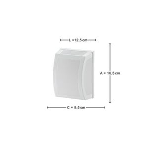 Arandela Smart 01092 Oval Lente Leitosa Dital