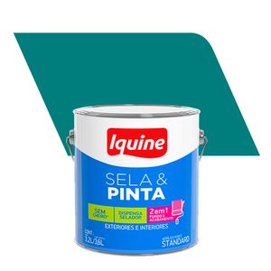 Tinta Acrílico Fosco Standard Sela & Pinta Azul Petróleo  3,6L - Iquine