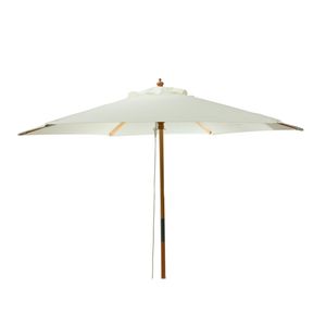 Ombrelone Em Madeira Bege 250Cm Hasiera