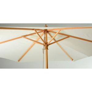 Ombrelone Em Madeira Bege 250Cm Hasiera