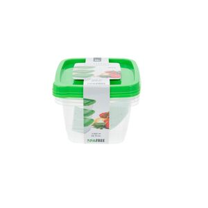 Conj Potes Plasticos Quad 1360Ml 3 Pcs Hasiera