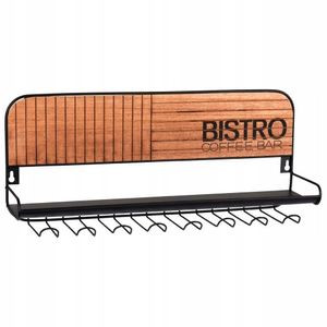 Suporte Para Caneca Bistrô Coffee Bar 48X12Cm - Hasiera