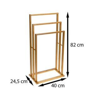 Suporte Para Toalha Em Bambu 82X40X24Cm Hasiera