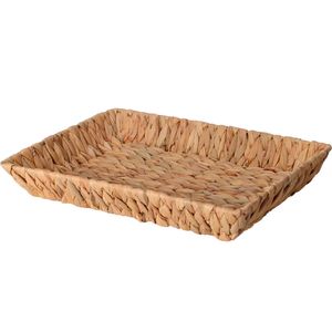 Cesto Retangular Em Palha Nat 38X28X6Cm Hasiera