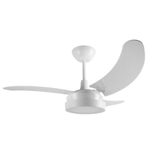 Ventilador De Teto Buzios Max Led Com Plafon De 5500K Branco 130W 220V - Tron