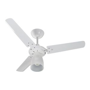 Ventilador De Teto Marabela Com Luminaria 12W Branco 130W 220V - Tron