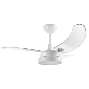 Ventilador De Teto Buzios Max Led Com Plafon De 5500K Preto 130W 220V - Tron