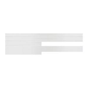 Alisar De Madeira Lyptus Branco 13Cm Kdk