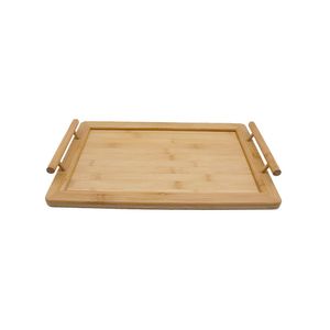 Bandeja Bambu Com Alcas Retangular - Mes01307Nat - Oikos