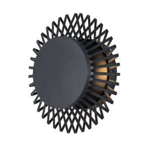 Arandela Birds Preto Fosco Metaldomado