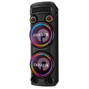 Torre De Som Aiwa Bluetooth 2300W RMS Funcao TWS e Led Preto Bivolt - AWS-T2W-02 - Aiwa