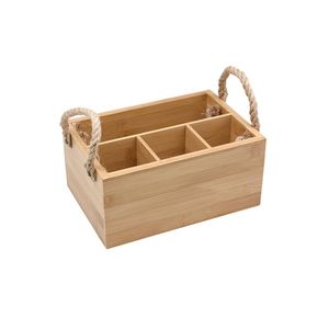 Porta Talheres Bambu Com Alça Natural - Mes02479Nat - Oikos