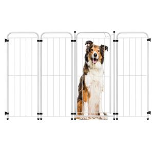 Grade Para Portao Branco Com 3 Modulos 98Cm Acomix