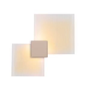 Arandela Almenara Dupla 220V Dourado Fosco Metaldomado