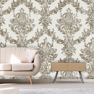Papel Adesivo 52X10M 80409 Arabesco Bege Tokfix
